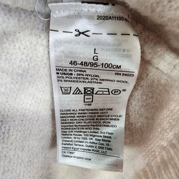 Womens Gray Banana Republic Hooded Sweater Long Sleeve Wool Blend Size L - Picture 4 of 8